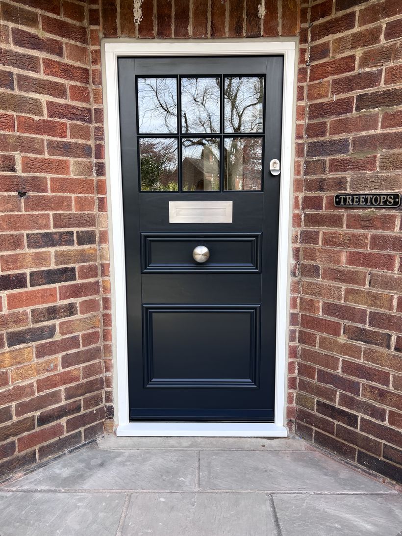 3-Panel Accoya Door, York, made by Bailey-Hague Joinery
