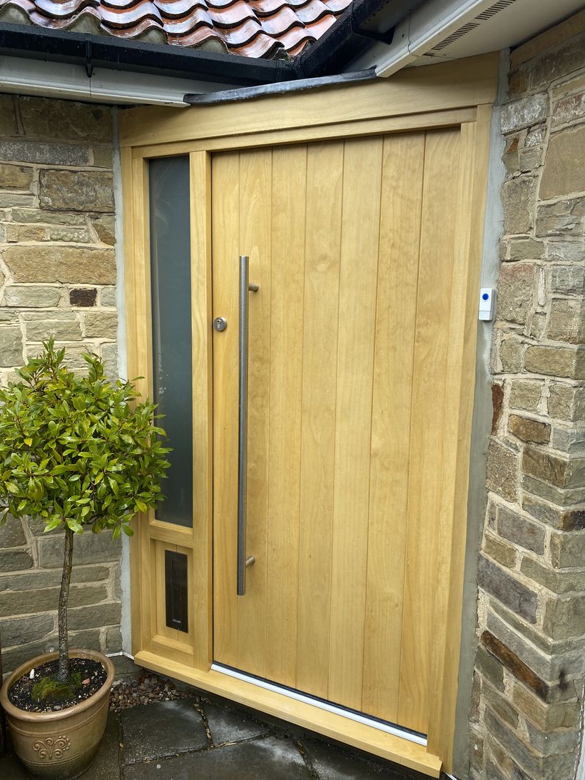 Accoya Front Door, Wetherby, made by Bailey-Hague Joinery